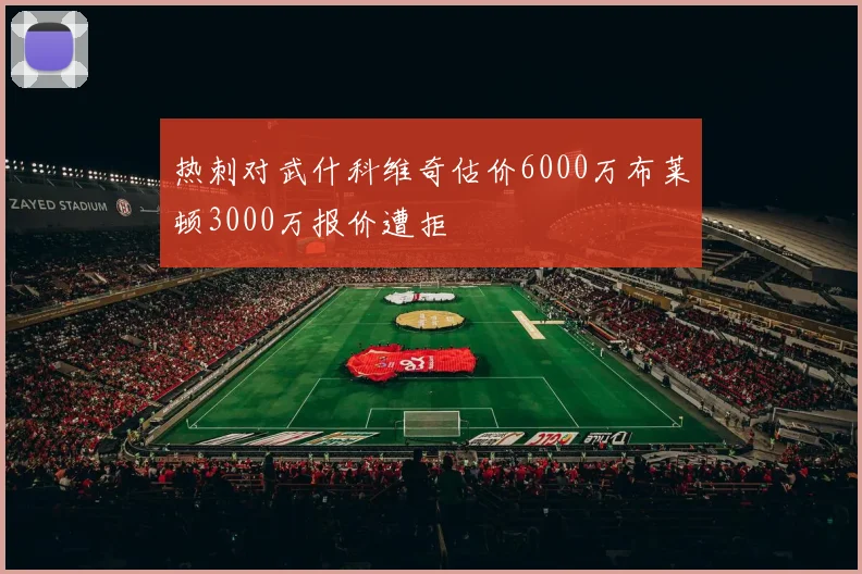 热刺对武什科维奇估价6000万布莱顿3000万报价遭拒